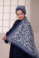 Alya Desen Soft Şal - Mavi - Görsel 4