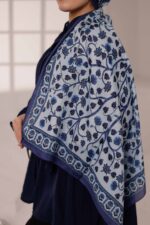 Alya Desen Soft Şal - Mavi - Görsel 6