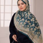 Flora Desen Soft Şal - Çimen