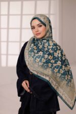 Flora Desen Soft Şal - Çimen