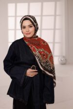 Rüveyda Premium Soft Şal - Kiremit - Görsel 4