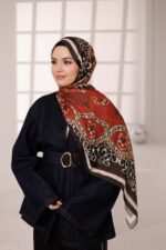 Rüveyda Premium Soft Şal - Kiremit - Görsel 2