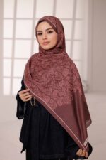 Nevra Desen Soft Şal - Gül Kurusu - Görsel 3