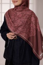 Nevra Desen Soft Şal - Gül Kurusu - Görsel 2