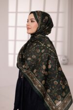 Alya Desen Soft Şal - Çimen Kahve - Görsel 5