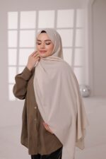 Organic Dubai Şal - Kum - Görsel 3