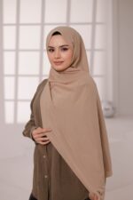 Organic Dubai Şal - Karamel - Görsel 4