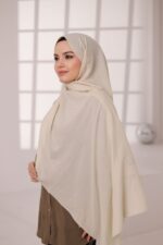 Organic Dubai Şal - Krema - Görsel 2