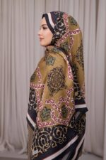 Rüveyda Premium Soft Şal - Yağ Yeşili - Görsel 8