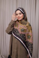 Rüveyda Premium Soft Şal - Yağ Yeşili - Görsel 2