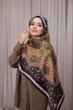 Rüveyda Premium Soft Şal - Yağ Yeşili - Görsel 5