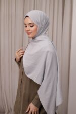 Organic Dubai Şal - Gümüş - Görsel 6