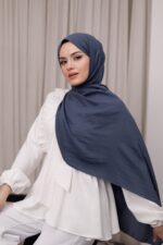 Organic Dubai Şal - Füme Mavi