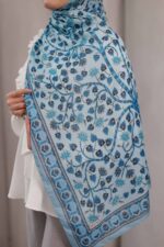 Alya Desen Soft Şal - Bebe Mavisi - Görsel 7