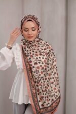 Alya Desen Soft Şal - Somon - Görsel 6