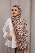 Alya Desen Soft Şal - Somon - Görsel 5