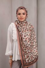 Alya Desen Soft Şal - Somon - Görsel 3