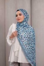 Alya Desen Soft Şal - Bebe Mavisi - Görsel 6