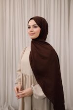 Organic Dubai Şal - Acı Kahve - Görsel 2