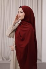 Organic Dubai Şal - Kızıl - Görsel 6