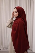 Organic Dubai Şal - Kızıl - Görsel 4