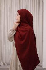 Organic Dubai Şal - Kızıl - Görsel 3