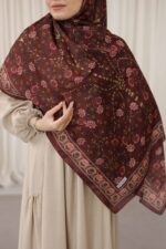 Alya Desen Soft Şal - Kızıl Kahve - Görsel 7