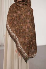 Alya Desen Soft Şal - Kahve - Görsel 7