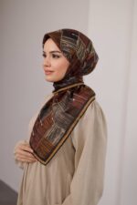 Nota Desen Soft Eşarp - Safran