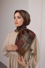 Nota Desen Soft Eşarp - Safran - Görsel 3