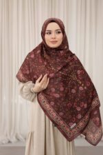 Alya Desen Soft Şal - Kızıl Kahve