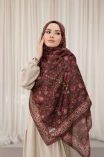 Alya Desen Soft Şal - Kızıl Kahve - Görsel 6