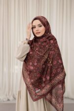 Alya Desen Soft Şal - Kızıl Kahve - Görsel 5