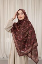 Alya Desen Soft Şal - Kızıl Kahve - Görsel 4