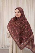 Alya Desen Soft Şal - Kızıl Kahve - Görsel 2