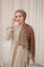 Alya Desen Soft Şal - Karamel - Görsel 4