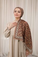 Alya Desen Soft Şal - Karamel - Görsel 5