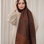 Nevra Desen Soft Şal - Kiremit