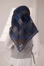 Nota Desen Soft Eşarp - Lacivert - Görsel 7