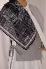 Nota Desen Soft Eşarp - Gümüş Füme - Görsel 6