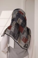 Nota Desen Soft Eşarp - Füme - Görsel 7