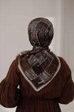 Nota Desen Soft Eşarp - Acı Kahve - Görsel 6