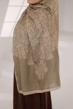 Nevra Desen Soft Şal - Kum - Görsel 7