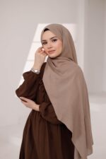 Organic Dubai Şal - Vizon - Görsel 4