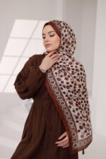 Alya Desen Soft Şal - Kiremit - Görsel 4