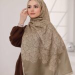 Nevra Desen Soft Şal - Kum