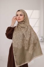 Nevra Desen Soft Şal - Kum