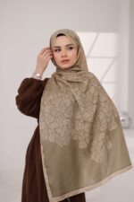 Nevra Desen Soft Şal - Kum - Görsel 4