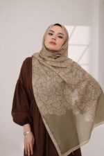 Nevra Desen Soft Şal - Kum - Görsel 3