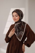 Nota Desen Soft Eşarp - Acı Kahve - Görsel 2